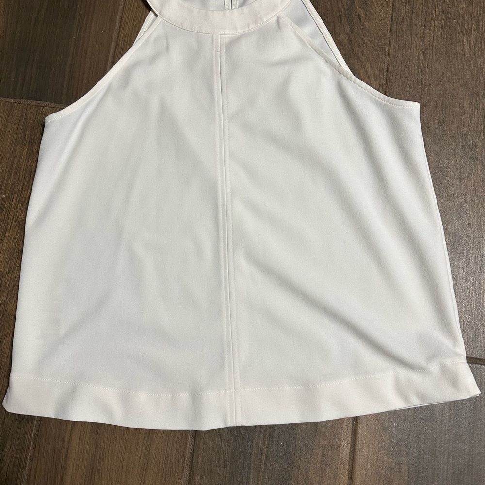 Ann Taylor Cream Halter Neck Top